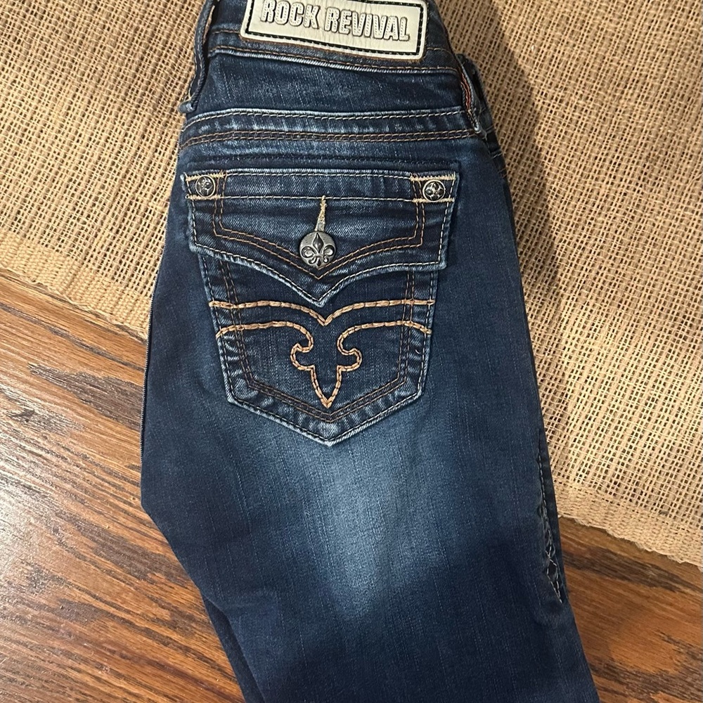 Rock Revival Dark Blue Boot Cut Jeans